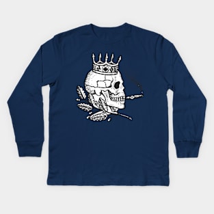 Smokin' Skull Kids Long Sleeve T-Shirt